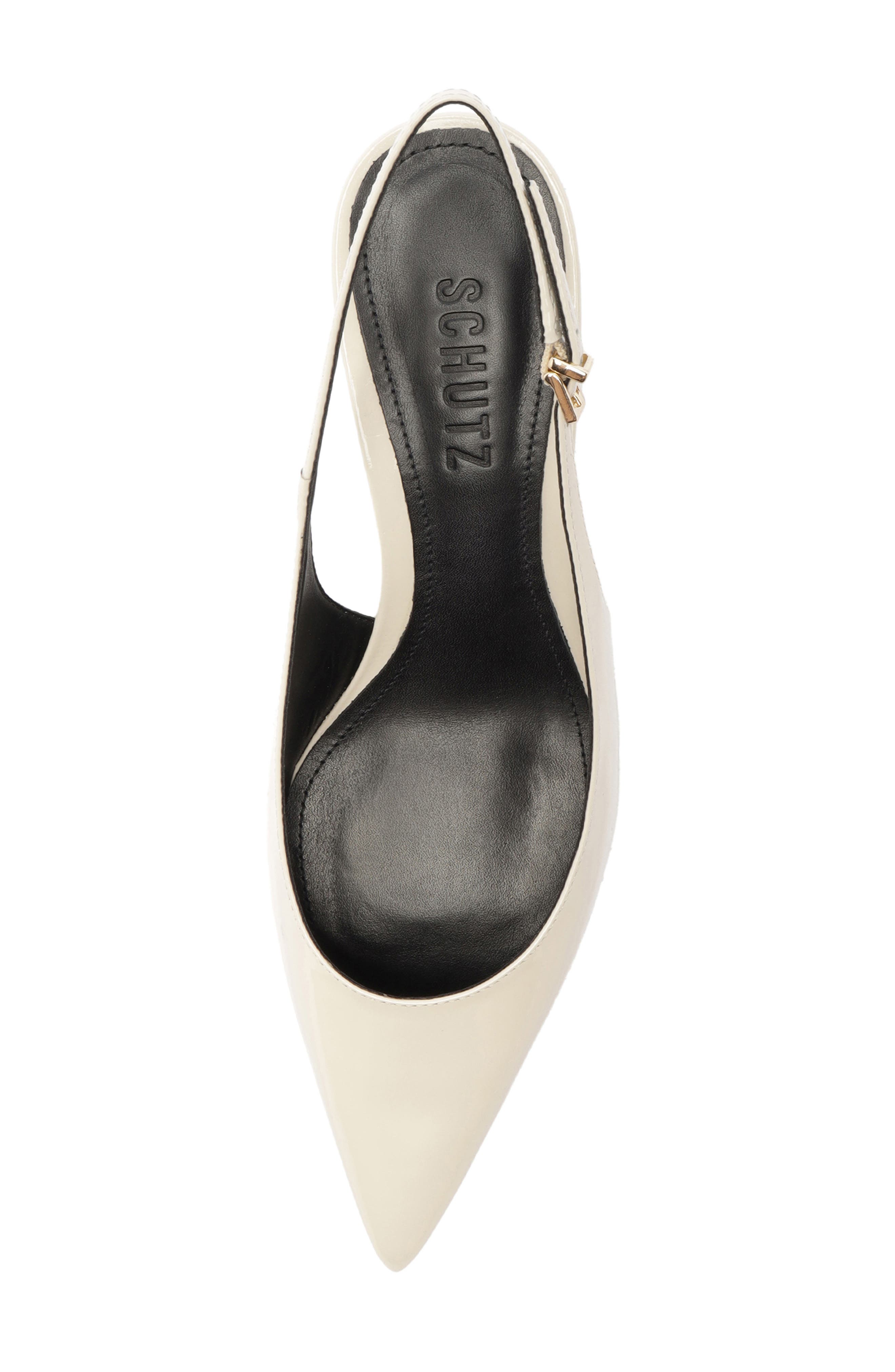 Paola Mid Slingback Pump, Alternate, color, SUGAR WHITE/ SALTO PATENT