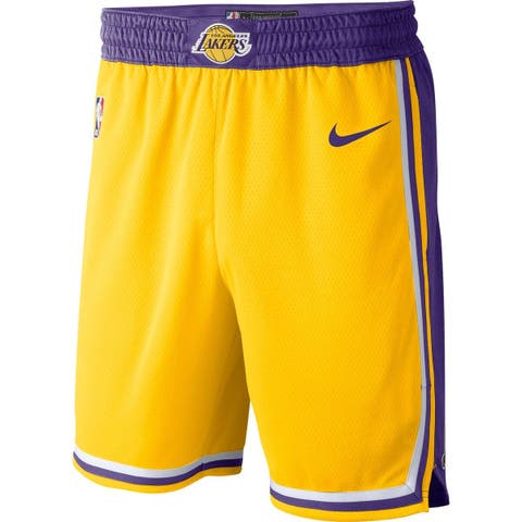 Men's Nike Gold 2019/20 Los Angeles Lakers Icon Edition Swingman Shorts