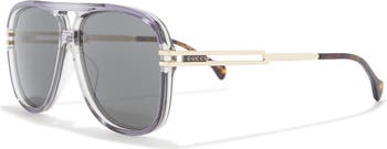 63mm Novelty Aviator Sunglasses