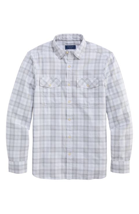 Hummock Pond Regular Fit Plaid Cotton Button-Up Shirt