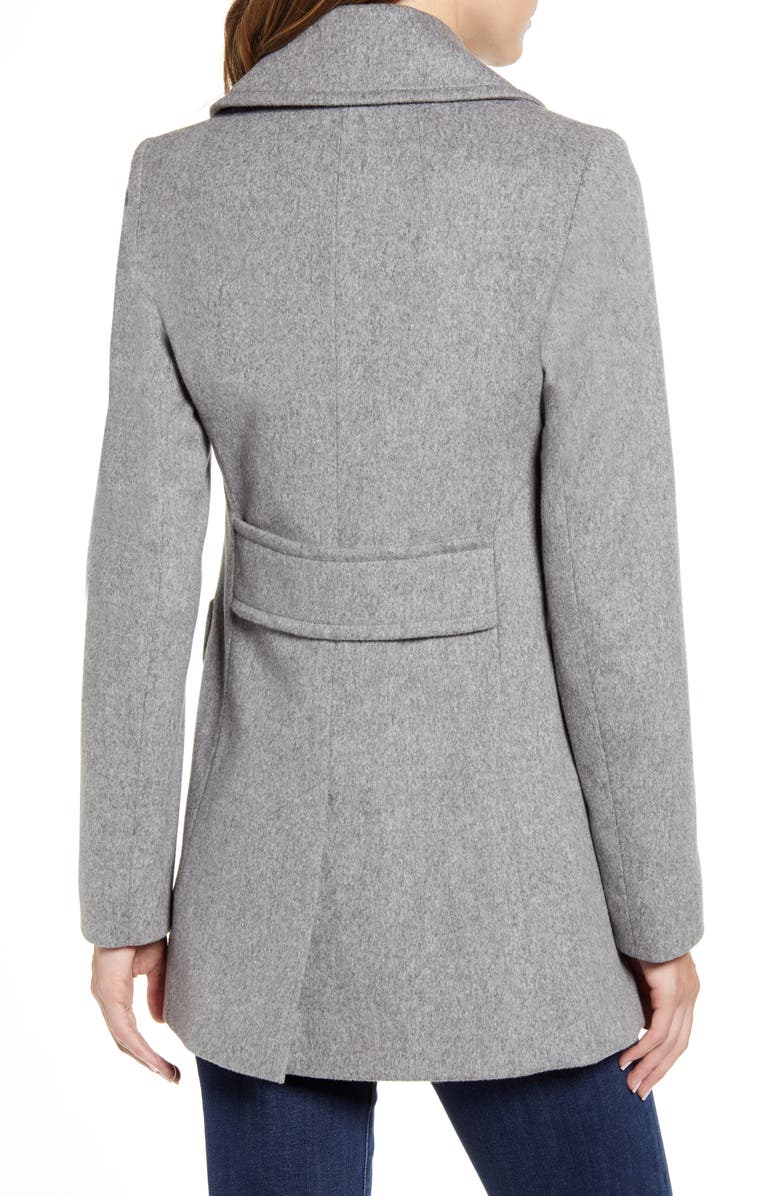 Fleurette Loro Piana Wool Peacoat, Alternate, color,