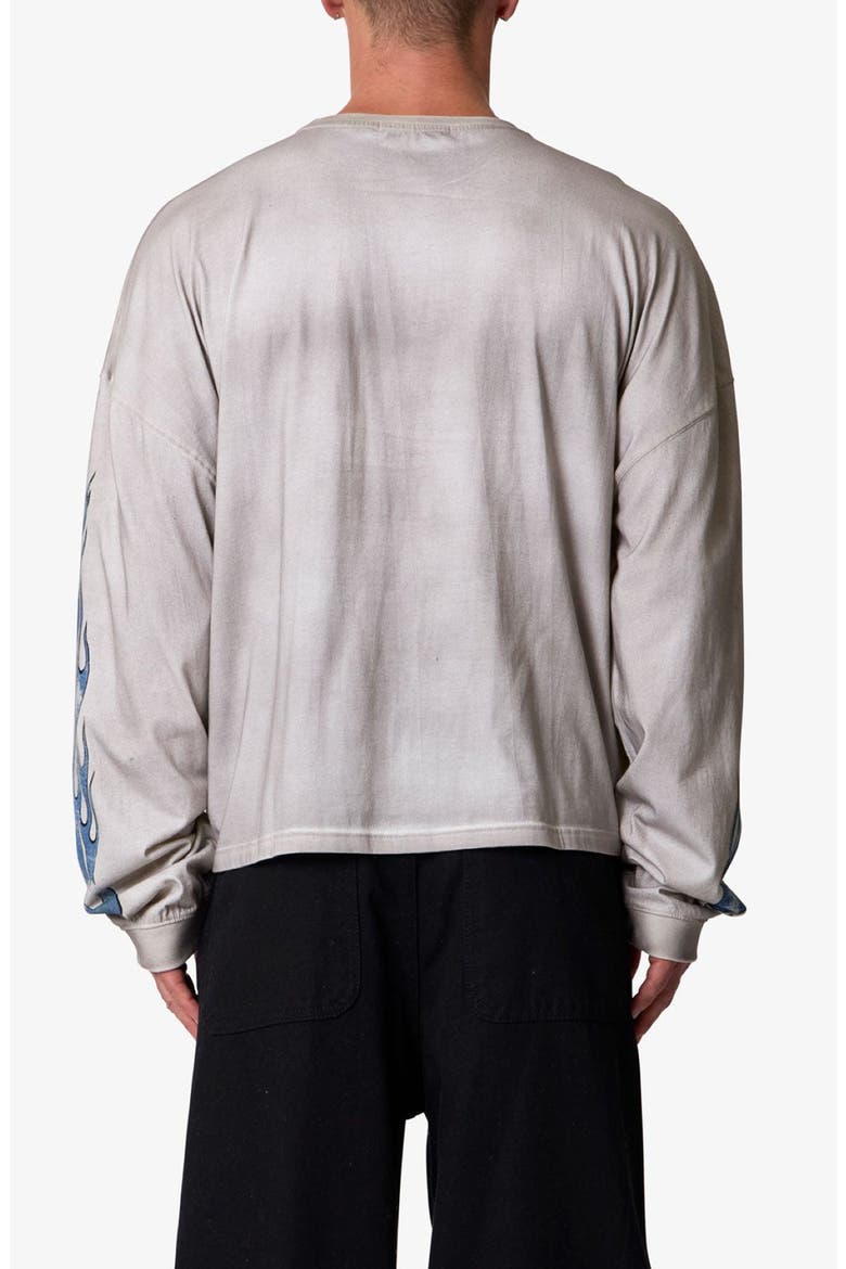 Skull Wings Long Sleeve Cotton Graphic T-Shirt, Alternate, color, WHITE