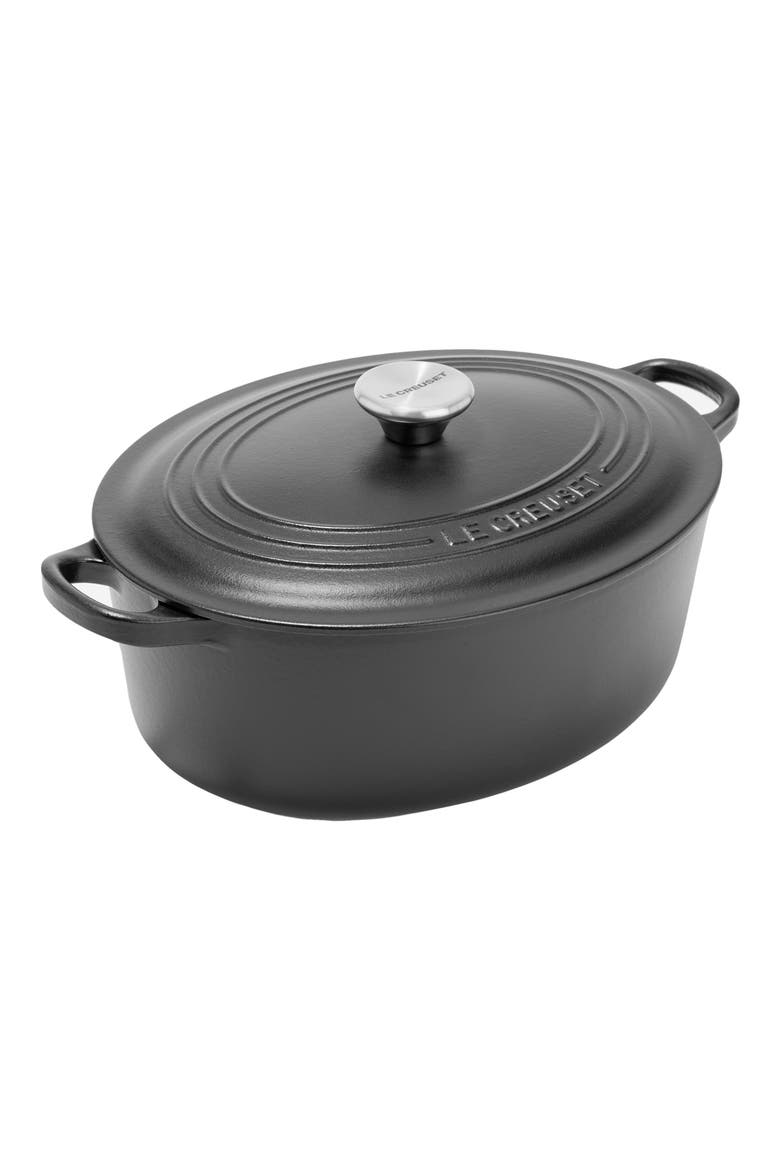 4.5-Quart Oval Dutch Oven, Main, color, LICORICE