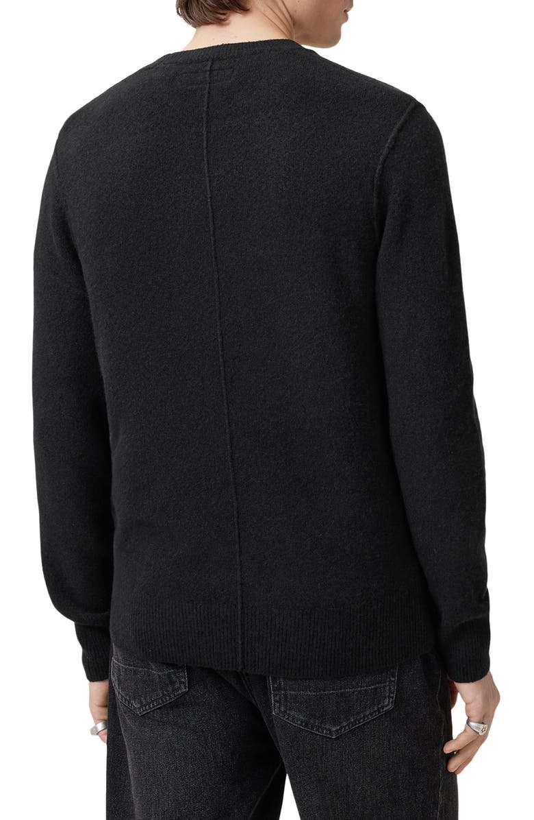 AllSaints Statten Crewneck Sweater, Alternate, color, Black