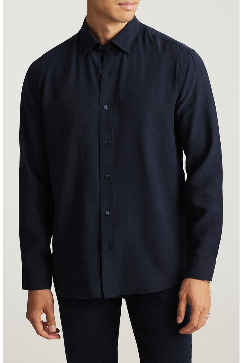 Long Sleeve Button-Up Shirt, Main, color, TOTAL ECLIPSE
