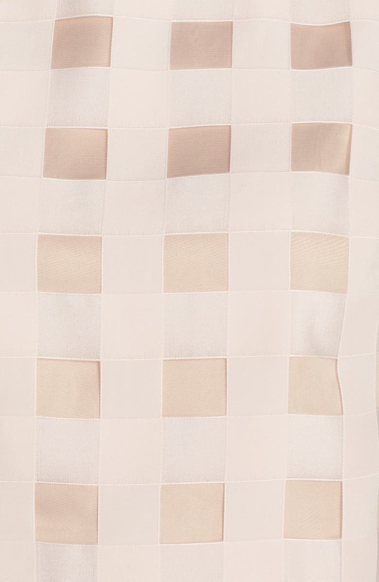 Eliza J Check Satin Two-Piece Dress, Alternate, color, 