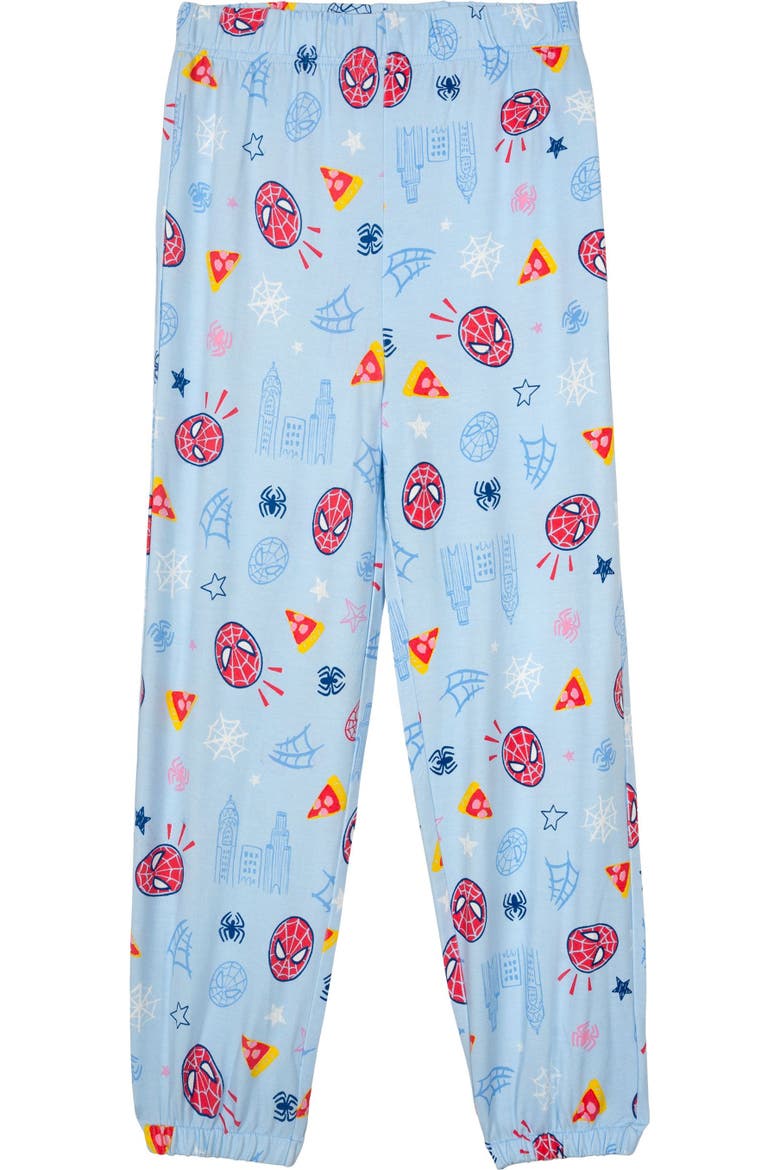 Spider-Man Loungewear 2-Piece Sweatshirt and Pants Set, Alternate, color, Spider Man Light Blue