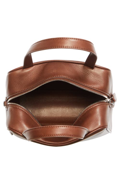 The Row Small Ray Leather Cube Top Handle Bag