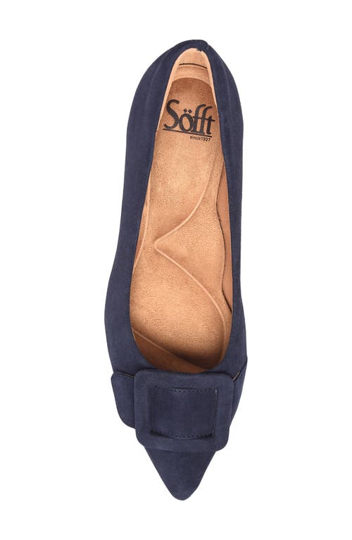 Söfft Sadie Pointed Toe Kitten Heel Pump In Blue