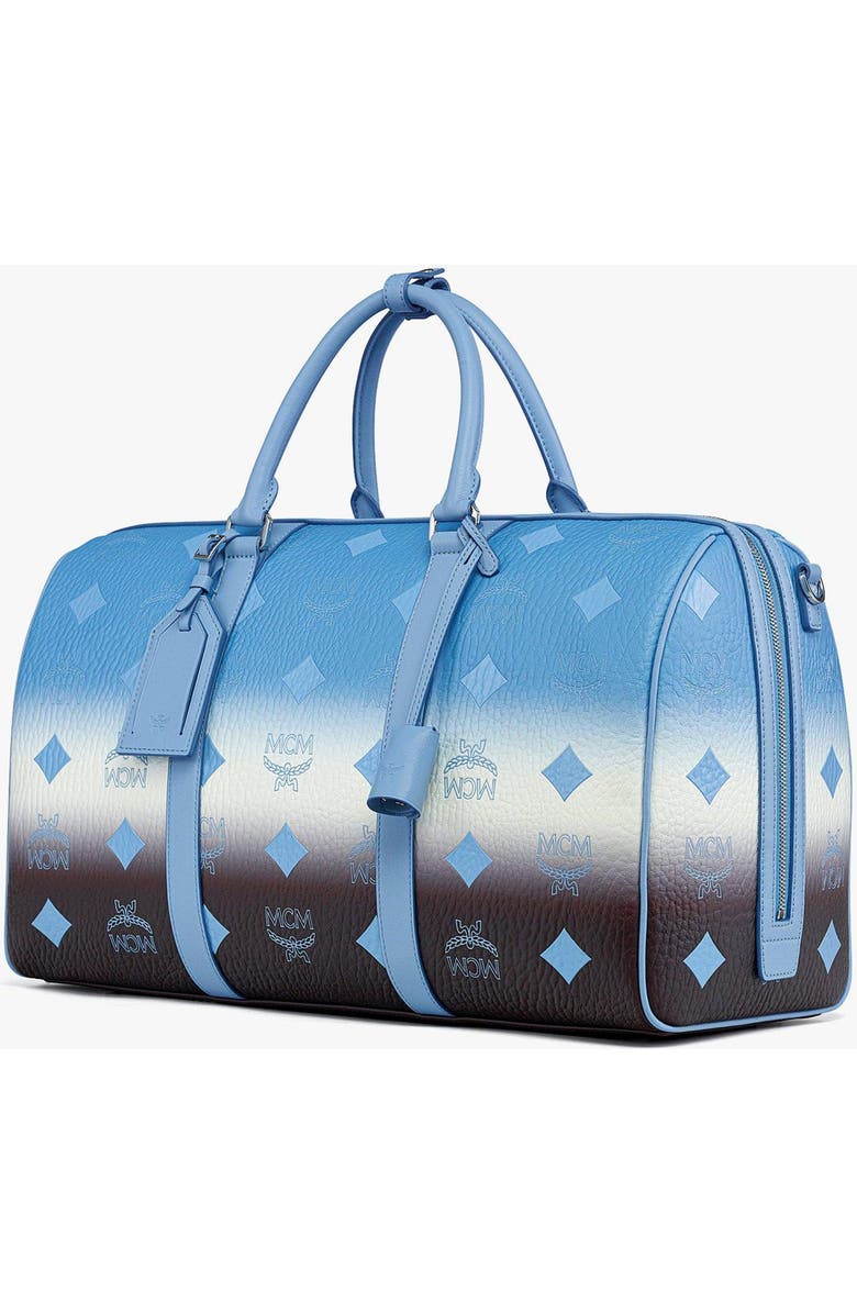 MCM Medium Ottomar Weekender Bag in Gradation Visetos, Alternate, color, Della Robbia Blue