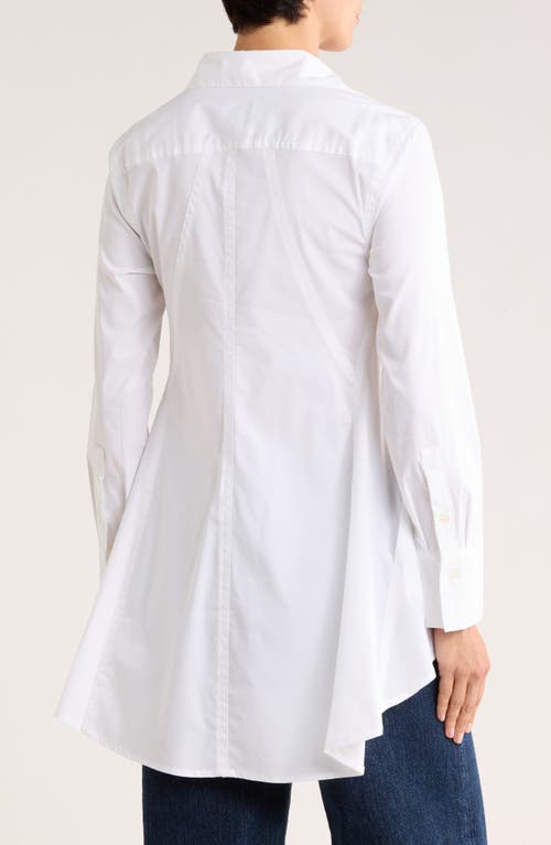 Truth Long Sleeve Woven Button-up Shirt In White