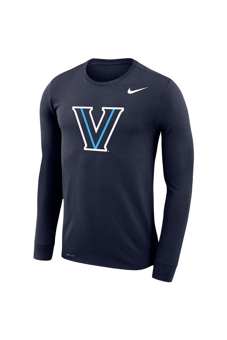 Men's Nike Navy Villanova Wildcats Legend Wordmark Performance Long Sleeve T-Shirt, Alternate, color, Navy