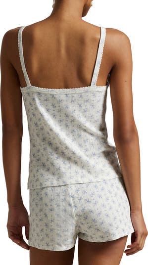 Pointelle Stripe Cotton Pajamas