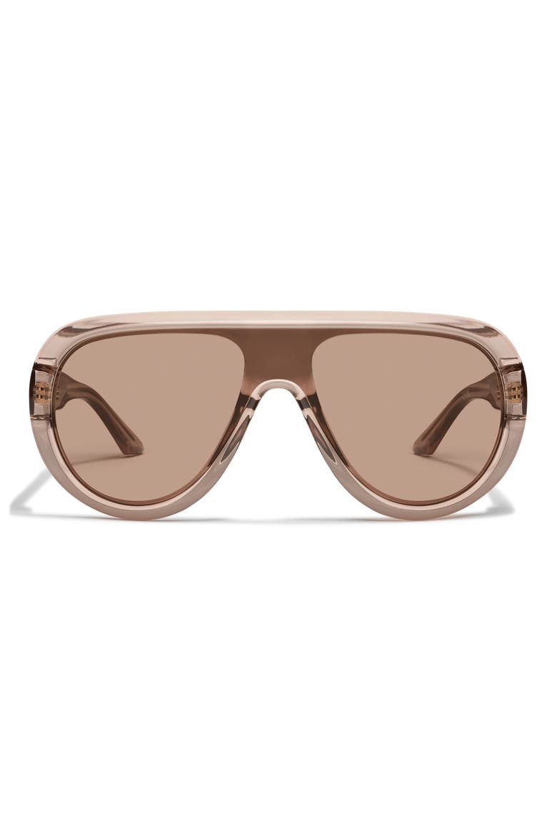 Set List 134mm Aviator Sunglasses, Main, color, DOE/TAN