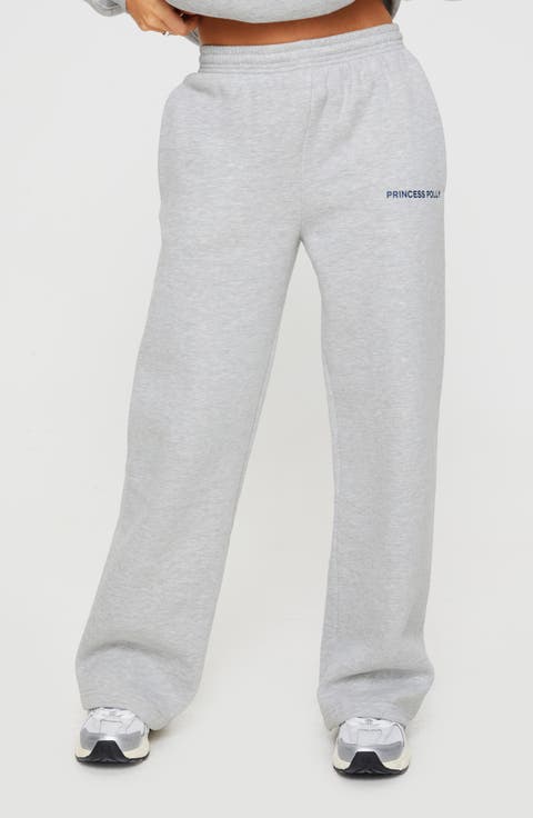 Logo Straight Leg Sweatpants