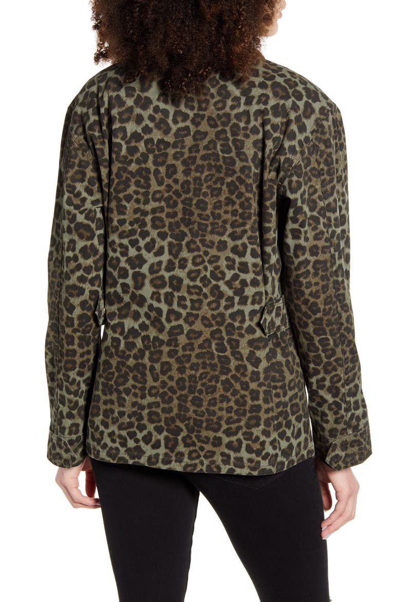 Camo Snap Front Jacket, Alternate, color, SAGE LEOPARD 001