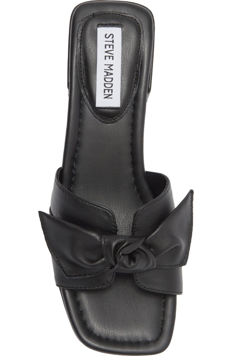Steve Madden Catumm Bow Slide Sandal, Alternate, color, Black