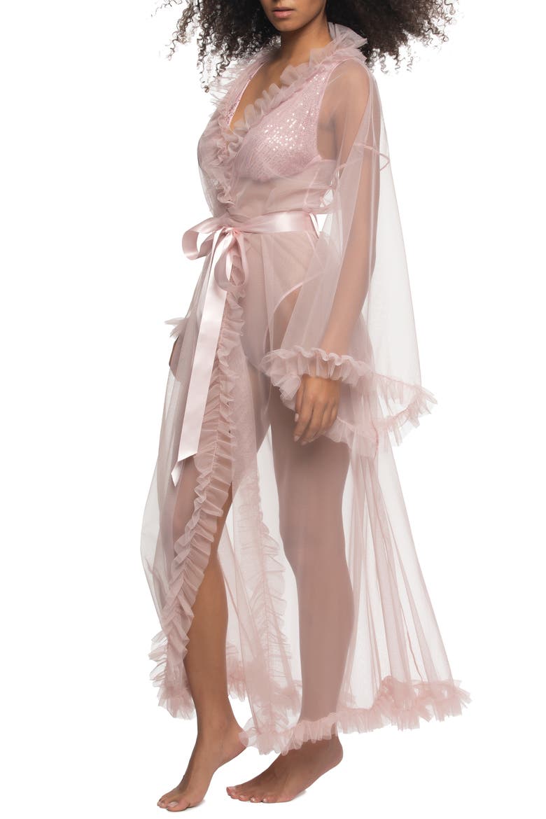 Veil Sheer Robe, Alternate, color, LOTUS