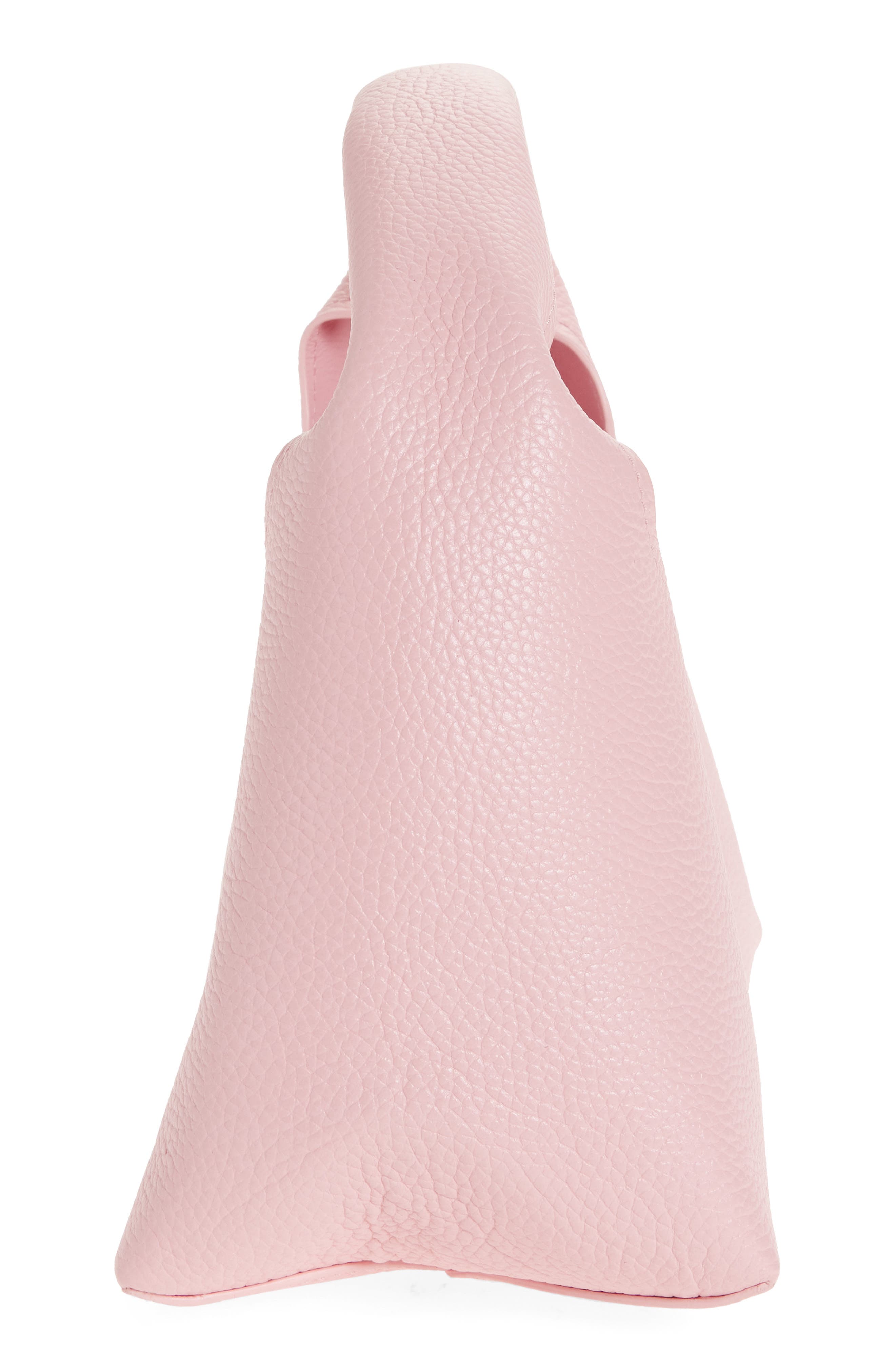 The Mini Leather Sack Bag, Alternate, color, RIBBON PINK