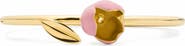 Kate Spade New York golden bloom flower bangle bracelet