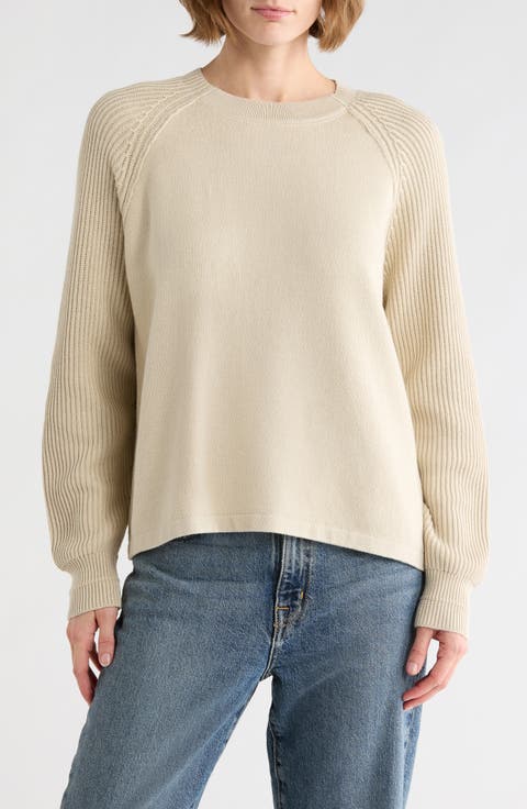 Ribbed Cotton Pullover