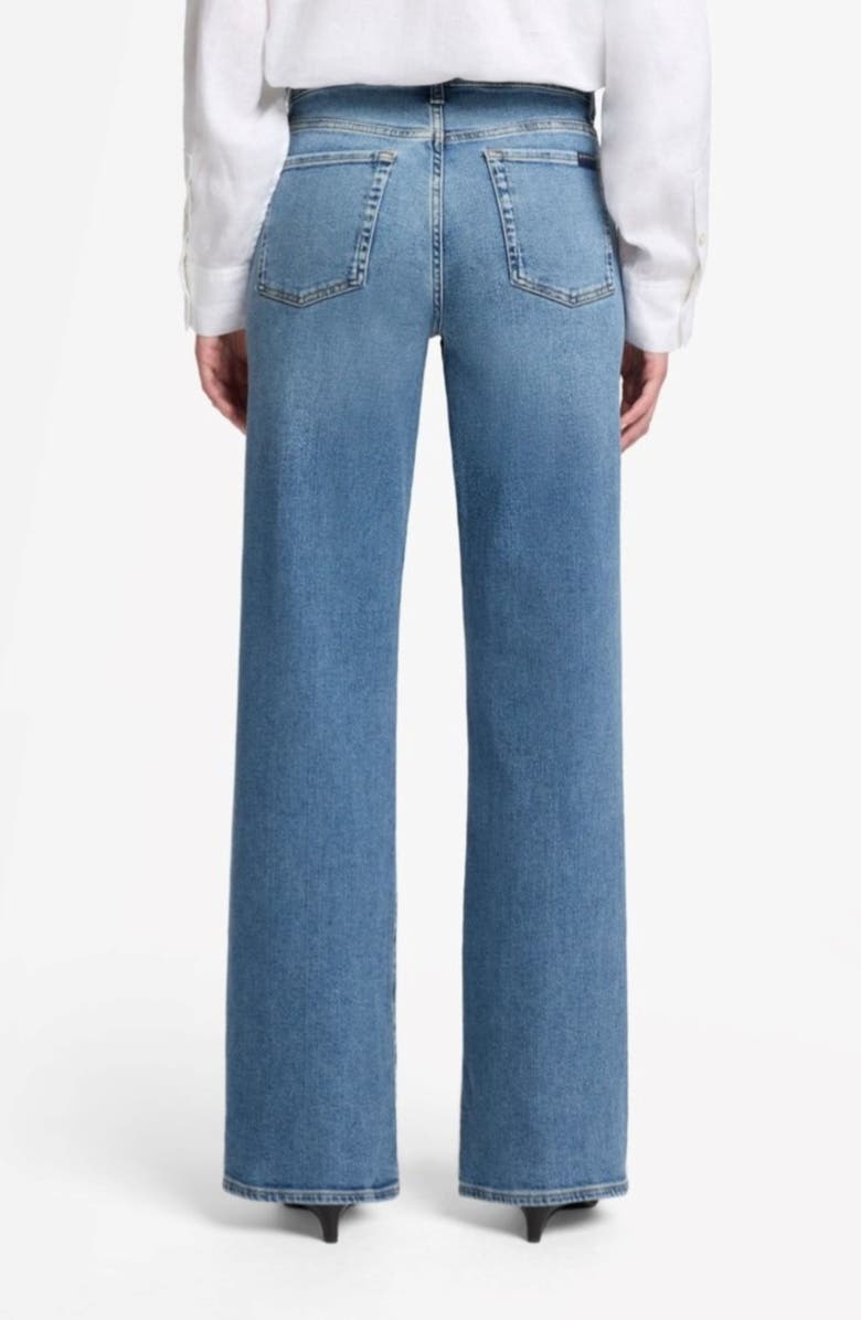 7 For All Mankind Alexa High Waist Straight Leg Jeans, Alternate, color, High Timee