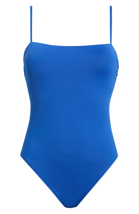 Square Neck One-Piece Swimsuit