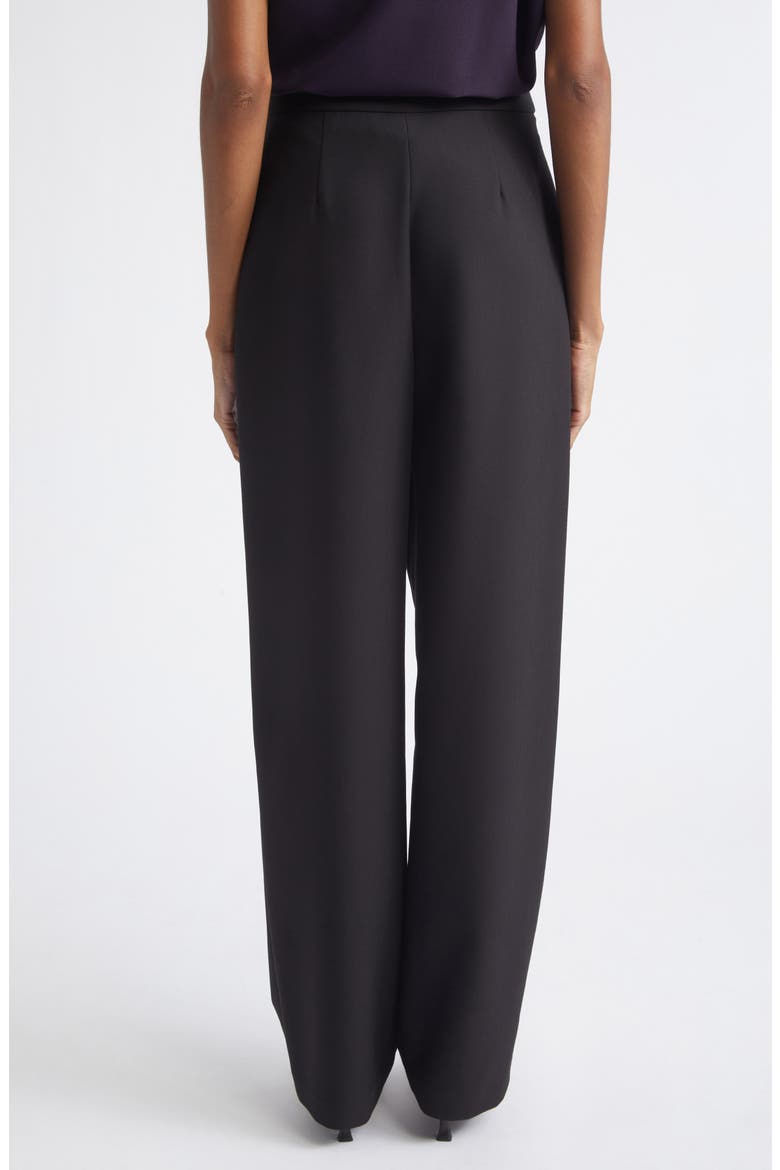 Stretch Cady Straight Leg Pants, Alternate, color, SOLID BLACK