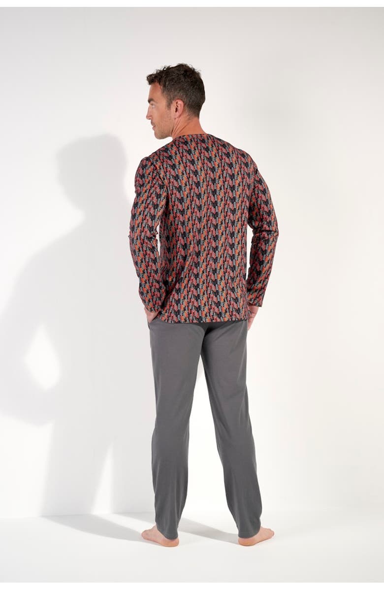 HOM Westgate Long Pajama Set, Alternate, color, Red Print