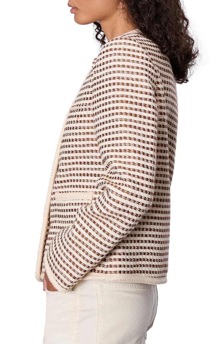 rag & bone Mirabelle Cotton Blend Tweed Jacket, Alternate, color, Ivory Multi