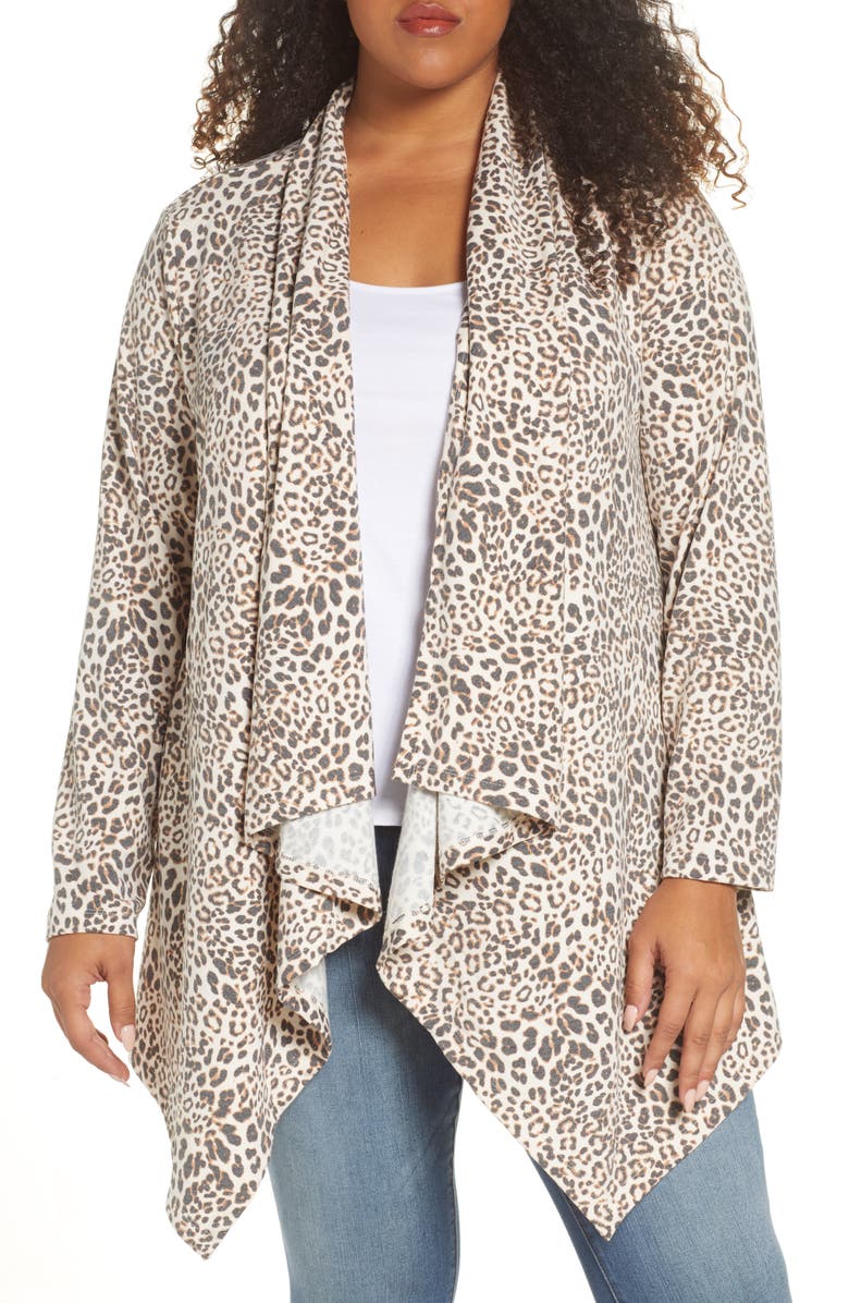 Bobeau Waterfall Cardigan, Main, color, 