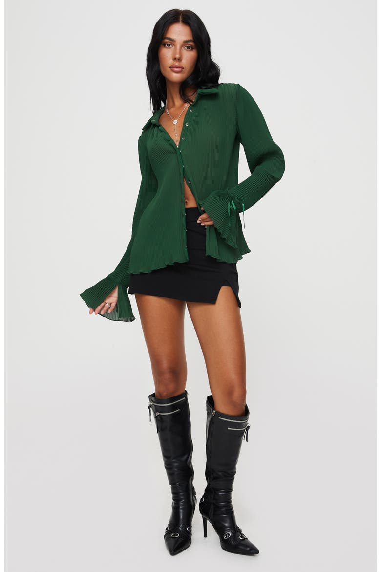Ravil Button-Up Shirt, Alternate, color, GREEN