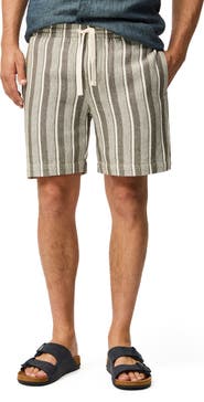 Rodd & Gunn The Laurels Stripe Cotton Blend Drawstring Shorts