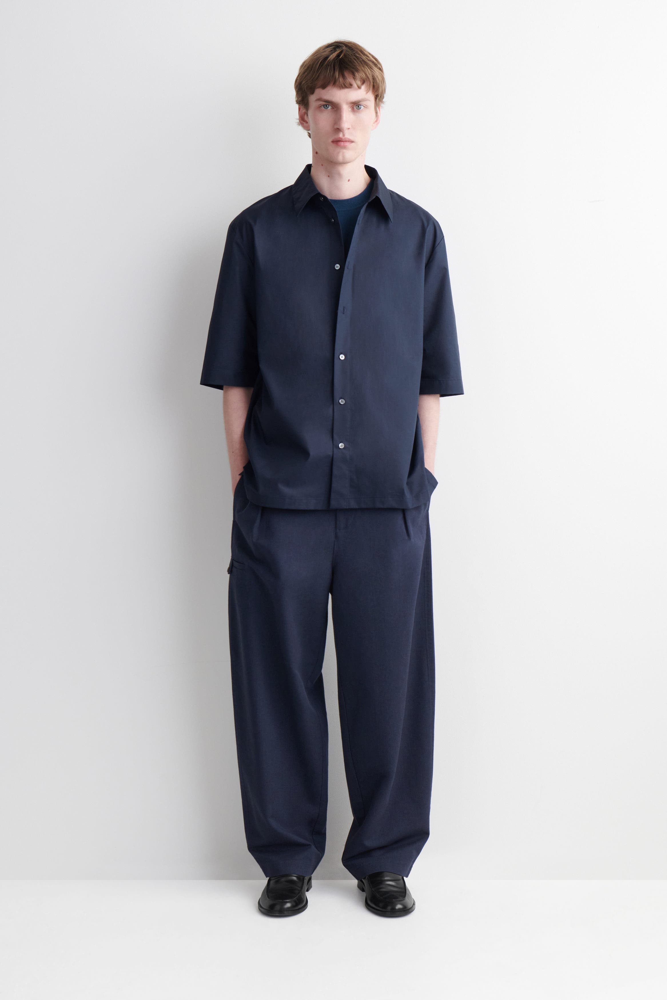 Short-Sleeved Cotton Shirt - image 4