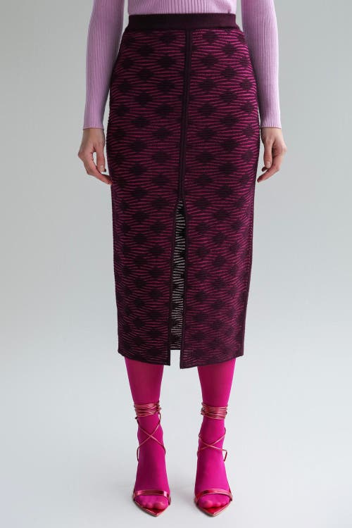 Sskein Ines Skirt In Fuchsia Aubergine