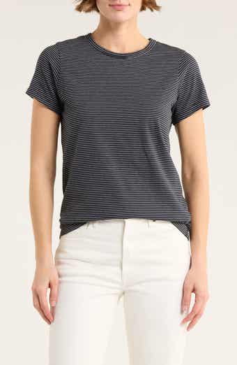 BUCK MASON Seaport Stripe Slim Crewneck T-Shirt