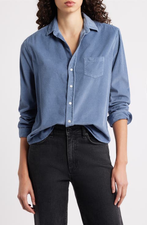 Barry Tailored Fit Corduroy Button-Up Shirt