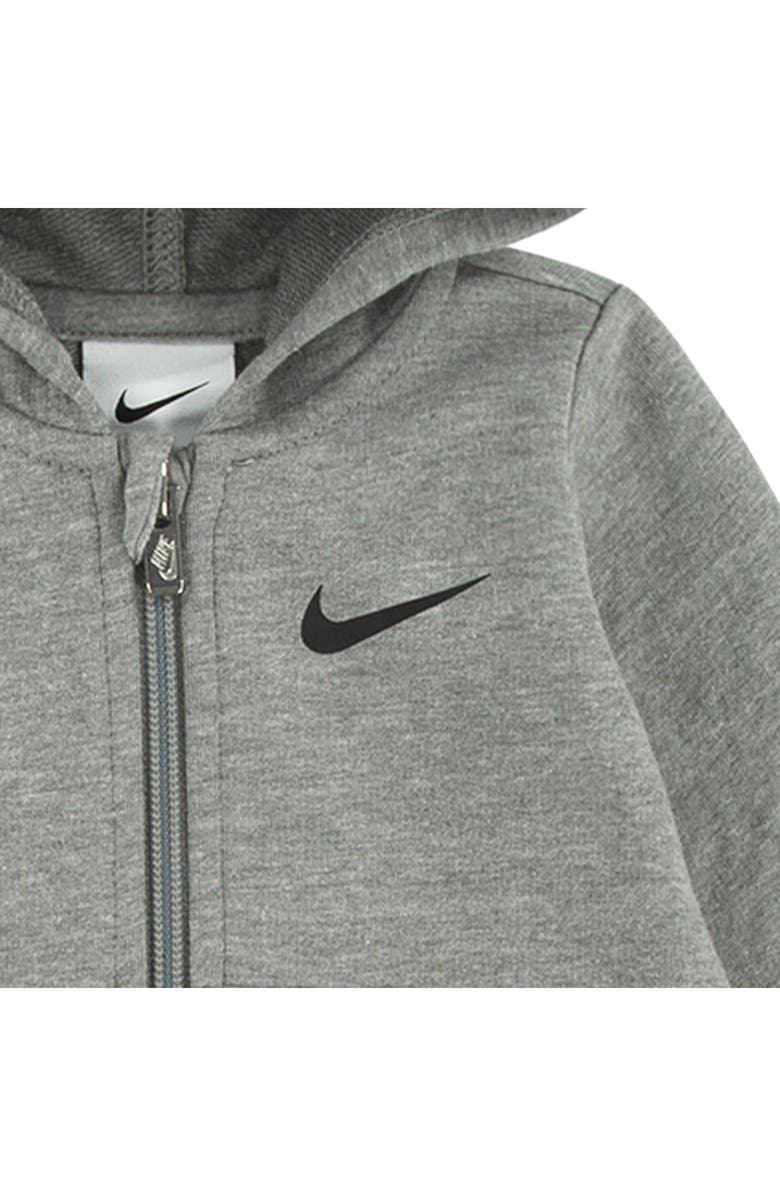 Nike Hooded French Terry Romper, Alternate, color, Dark Grey Heather