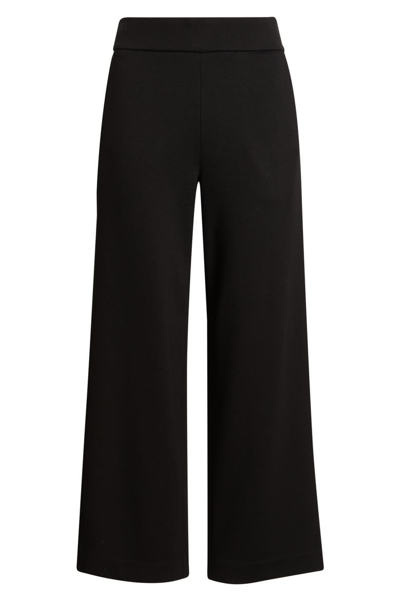 Wide Leg Cropped Pants, Alternate, color, ANNE BLACK