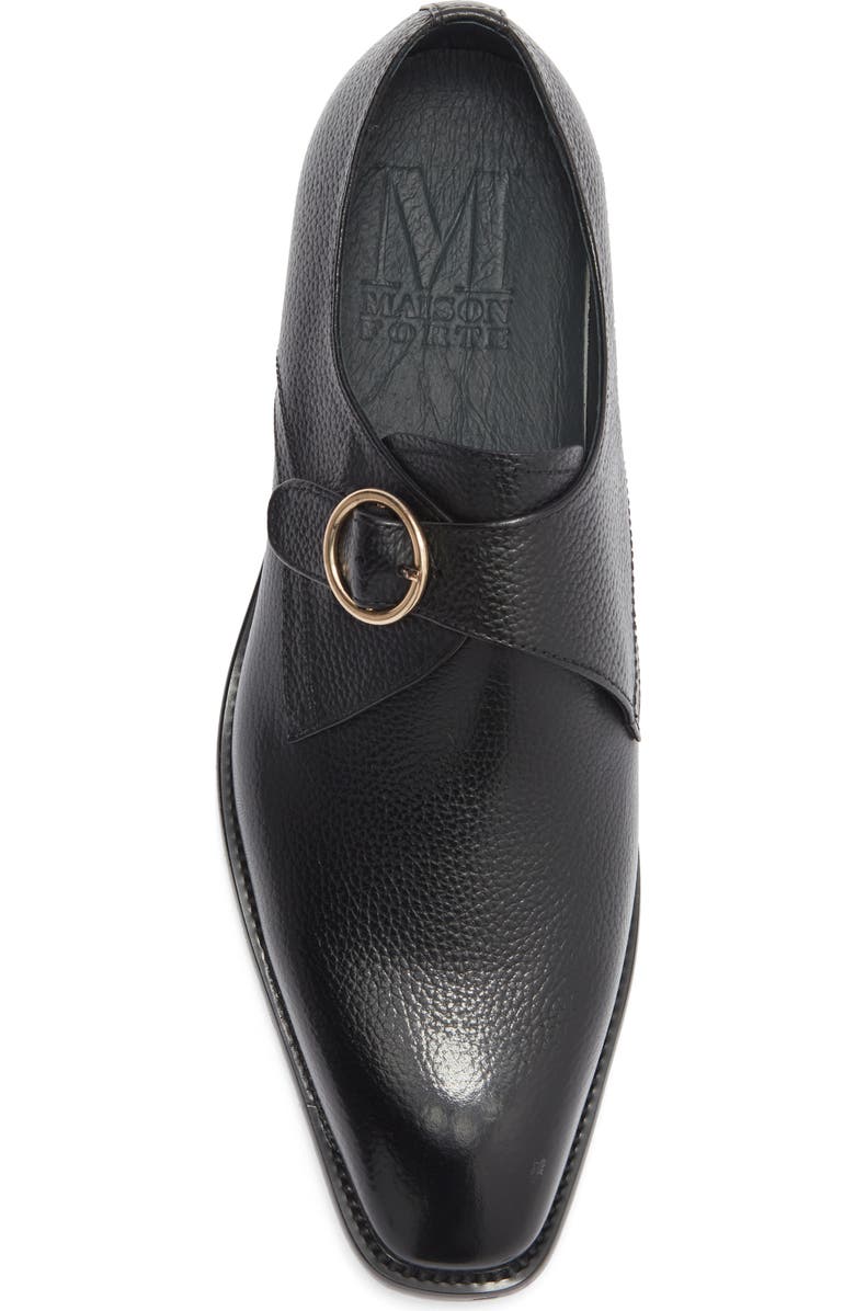 Maison Forte Vero Monk Shoe, Alternate, color, Black
