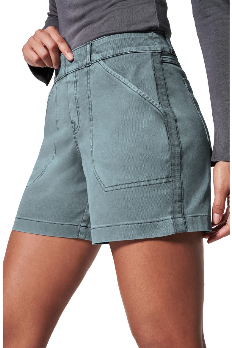 6-Inch Stretch Twill Shorts, Alternate, color, HAZY BLUE