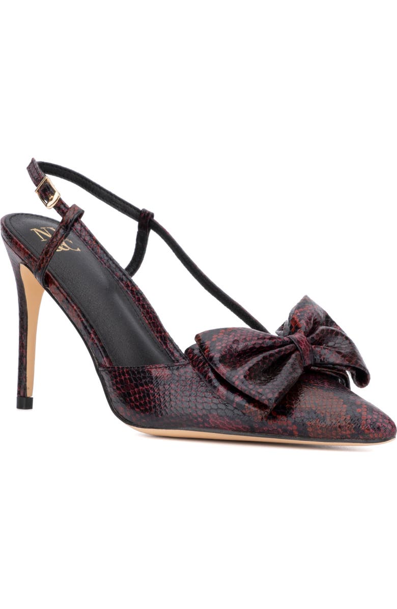 NEW YORK AND COMPANY Georgina Slingback Pump, Main, color, Burgundy
