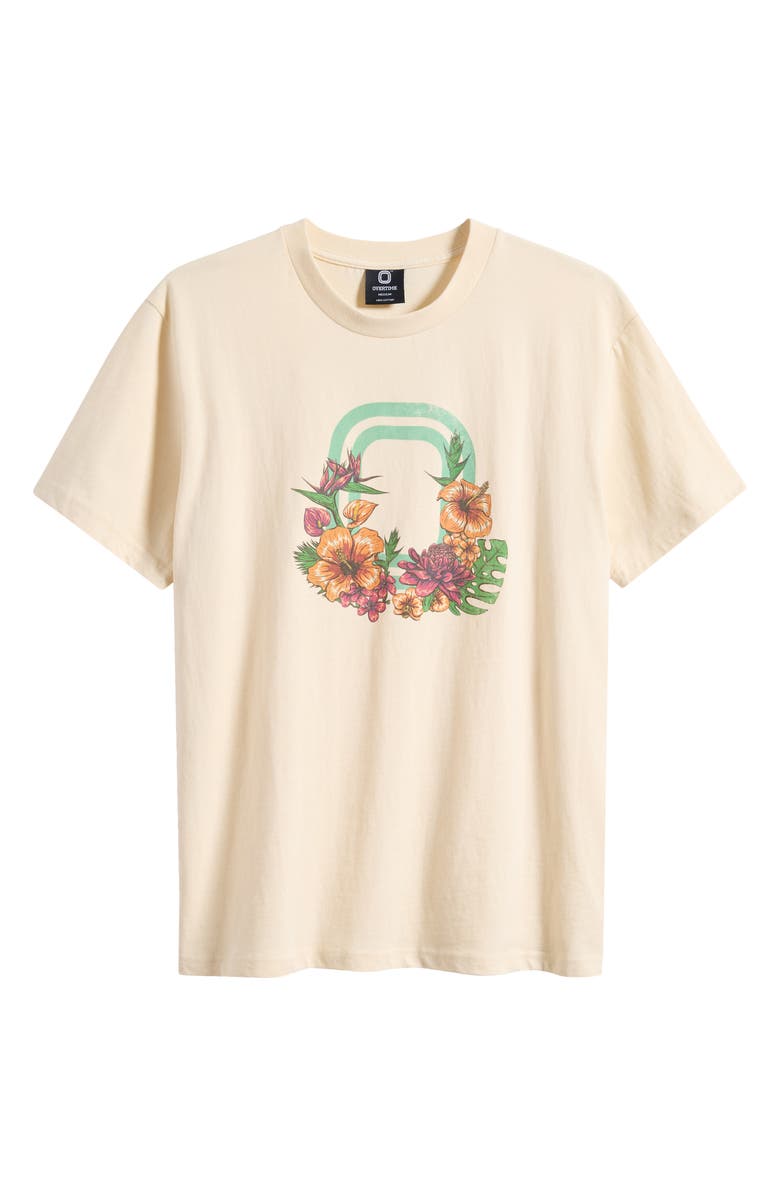 OVERTIME Bloom Cotton Graphic T-Shirt, Alternate, color, Cream