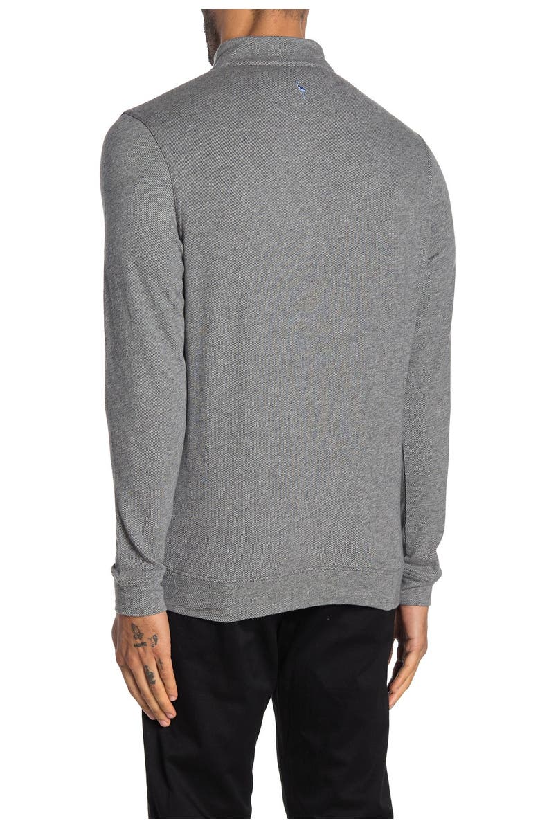 TailorByrd Twill Knit Quarter Zip Sweater, Alternate, color,