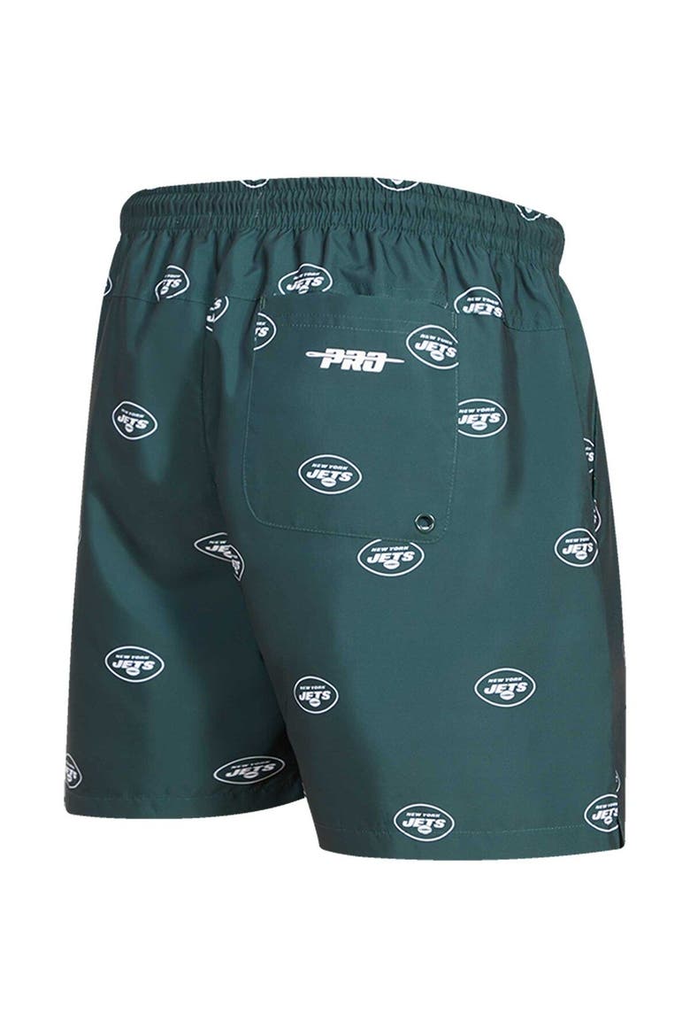 Men's Pro Standard  Green New York Jets Allover Print Mini Logo Shorts, Alternate, color, Green