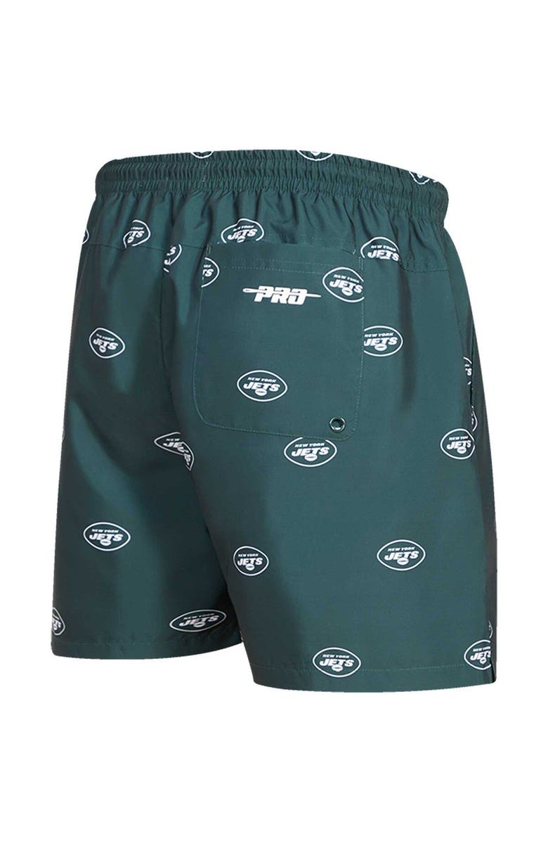 PRO STANDARD Men's Pro Standard  Green New York Jets Allover Print Mini Logo Shorts, Alternate, color, Green