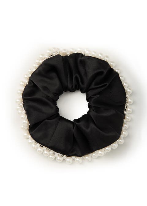 Pearl Glaze Silk Scrunchie