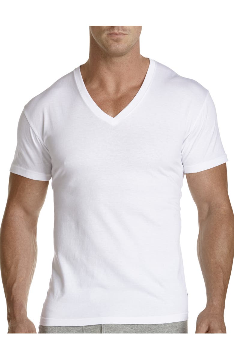 Polo Ralph Lauren 3-pk V-Neck T-Shirts, Main, color, White