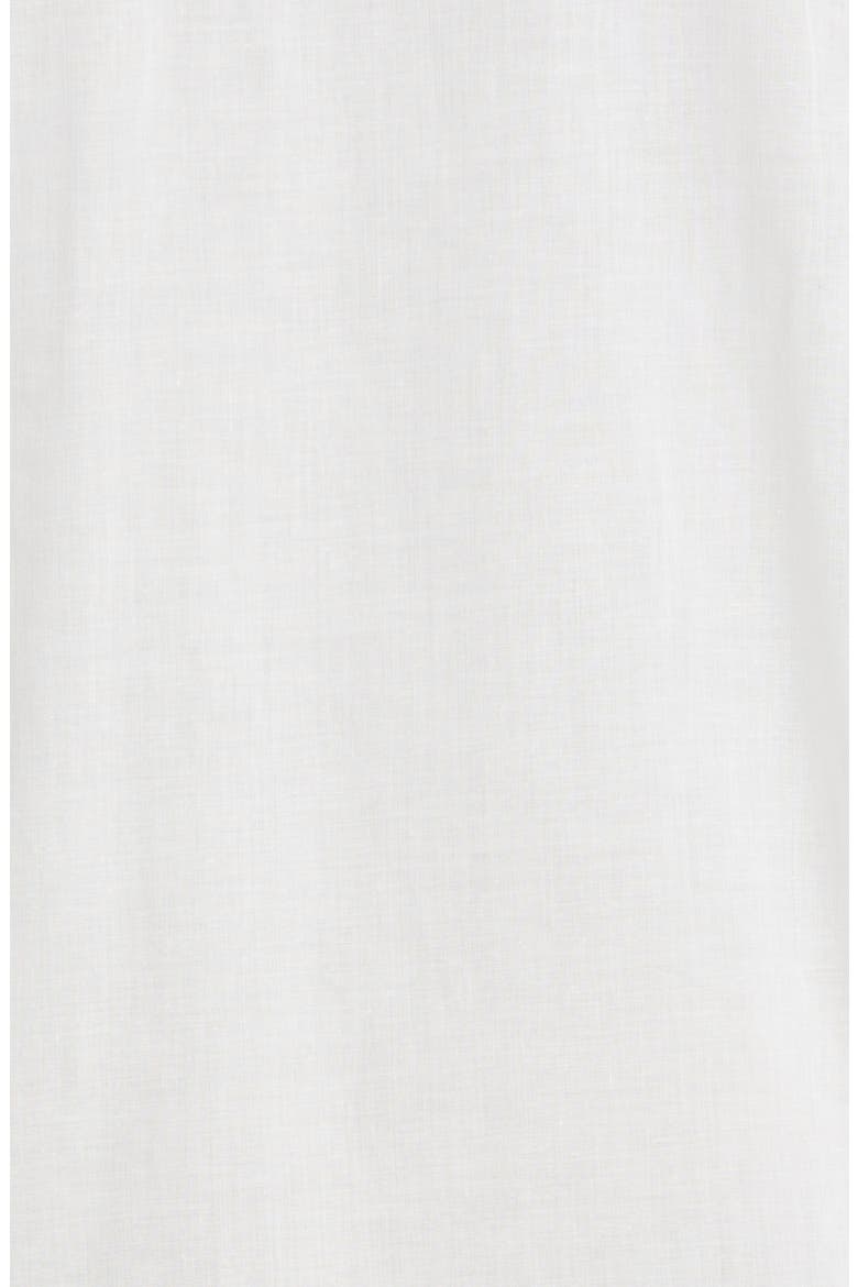 Catalana Lace Inset High-Low Cotton Tunic Shirt, Alternate, color, WHITE