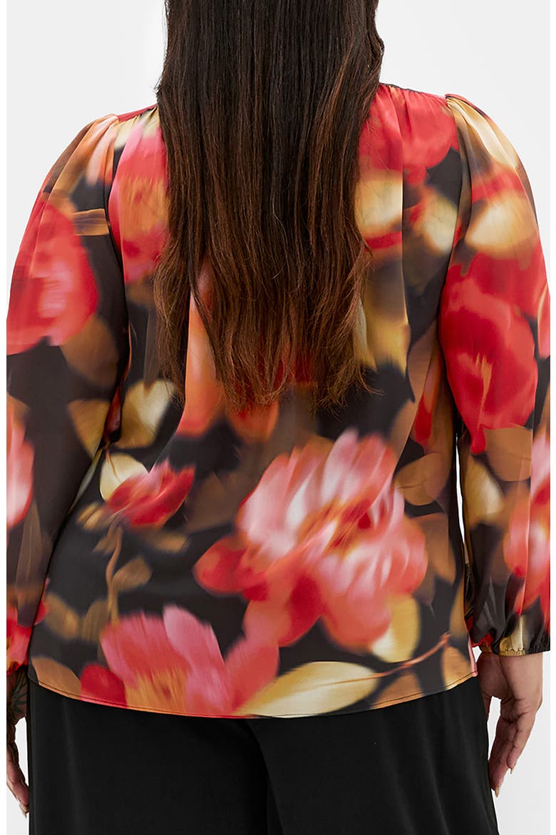 Celine Print Tie Neck Top, Alternate, color, LOLLITA FLORAL